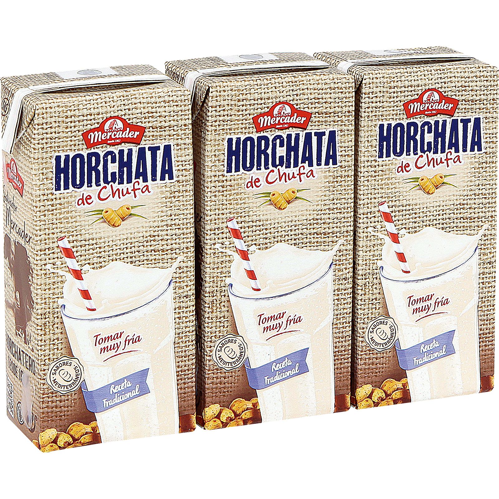 Horchata Chufa Mercader 200 ml Pack de 3