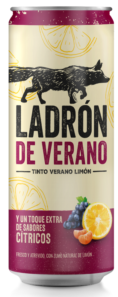 Tinto de verano Ladron Verano 33cl cítricos