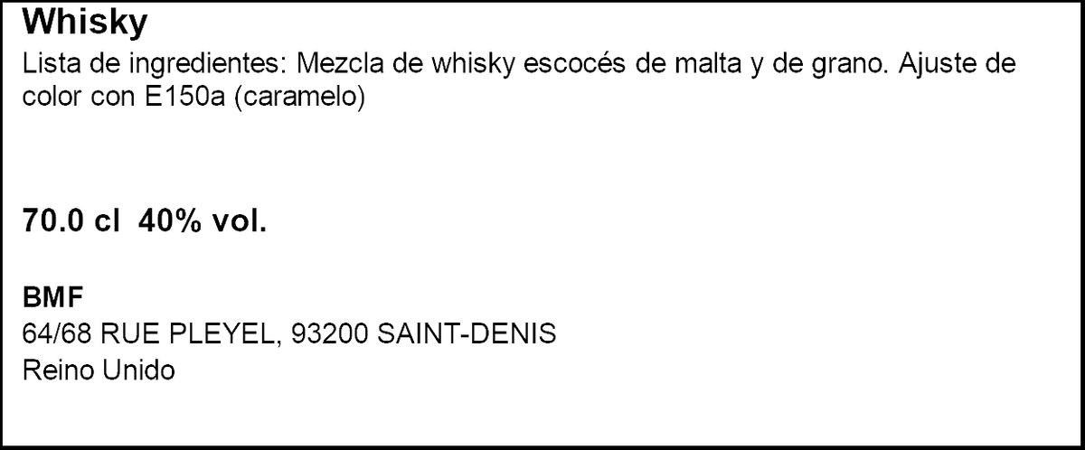 Whisky William Lawson 70cl Escocia