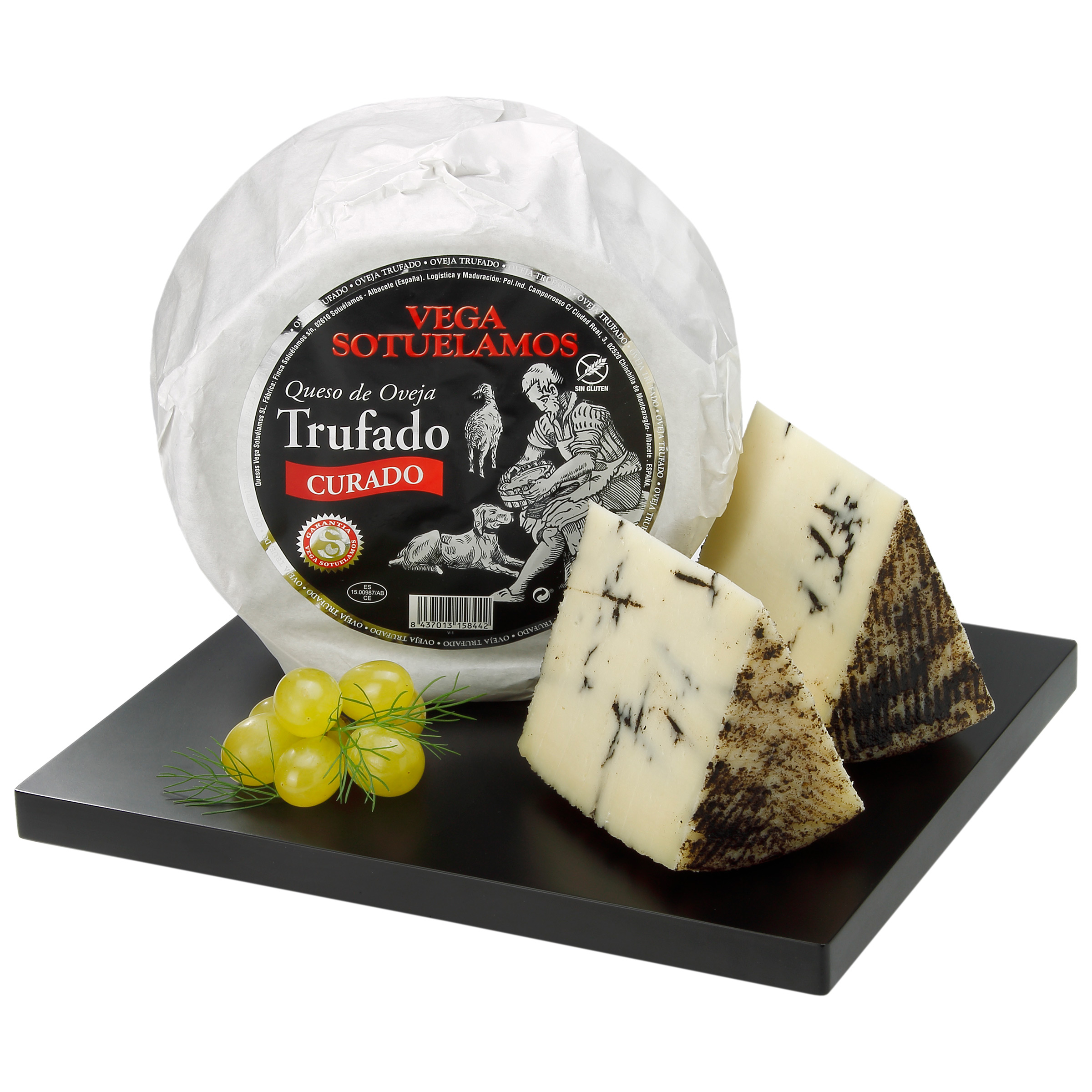 Queso de oveja curado Vega Sotuelamos trufado