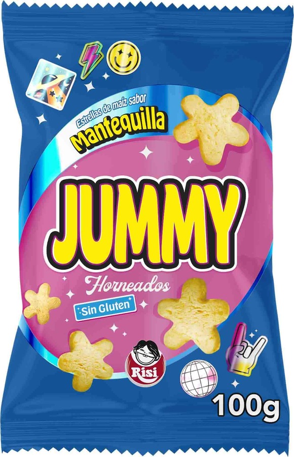Snacks de maíz sin gluten Jummy Risi 100g