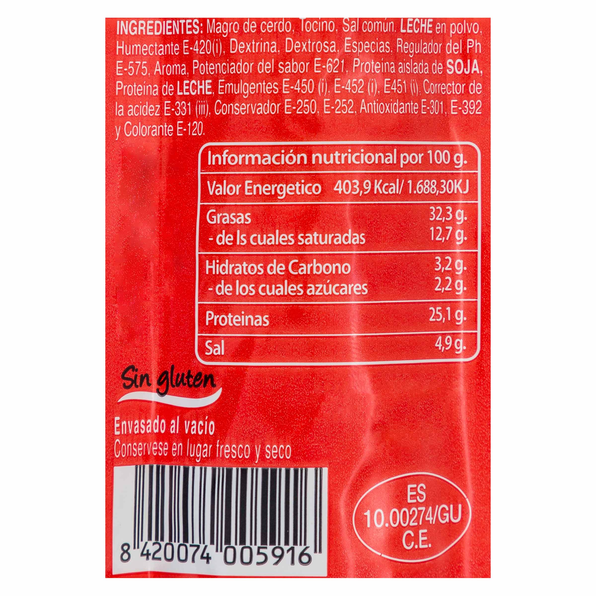 Salchichón de la abuela Atienza pieza 250g