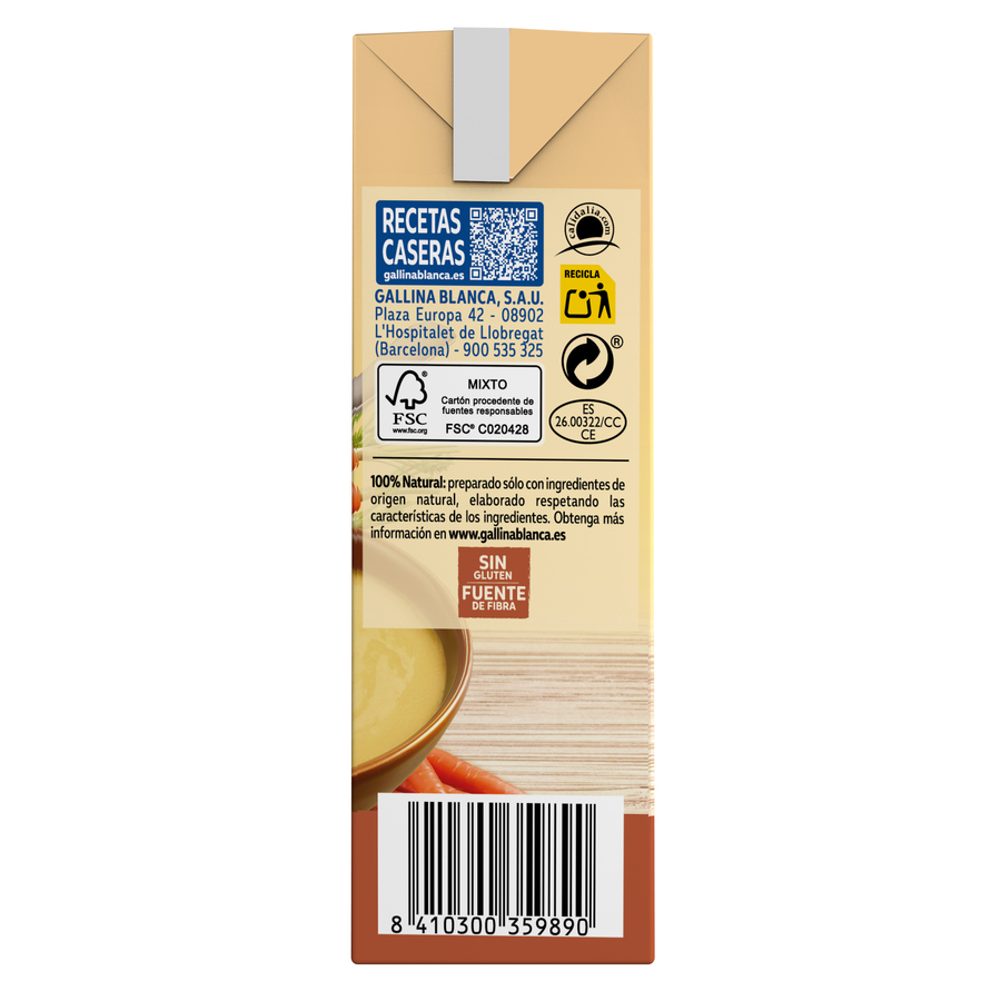 Crema casera de pollo-verdura Gallina Blanca 500ml