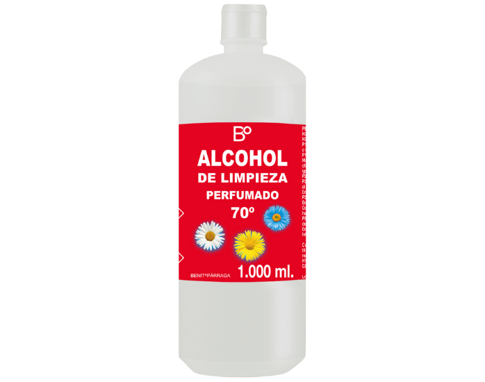 Alcohol de limpieza 70º Benito Parraga 1l perfumado