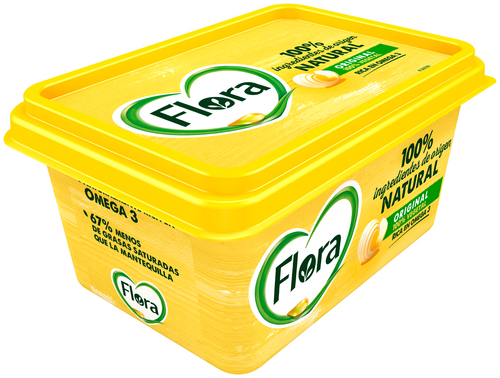 Materia grasa vegetal para untar Flora 400g