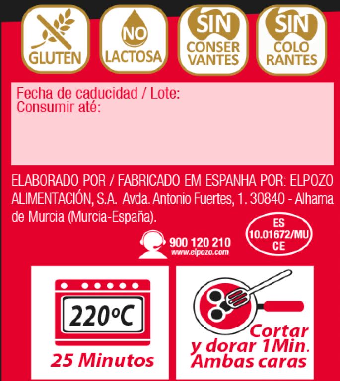 Solomillo de cerdo extratierno al romero ElPozo 650g aproximadamente