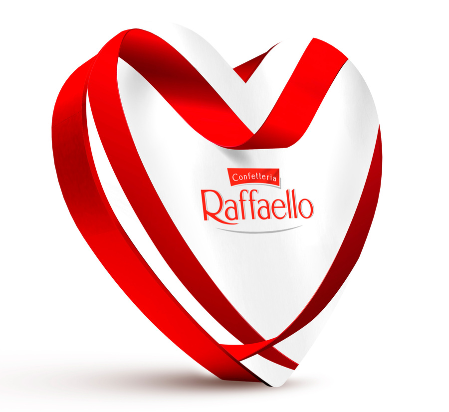 Bombón corazón con coco y almendra Raffaello 100g