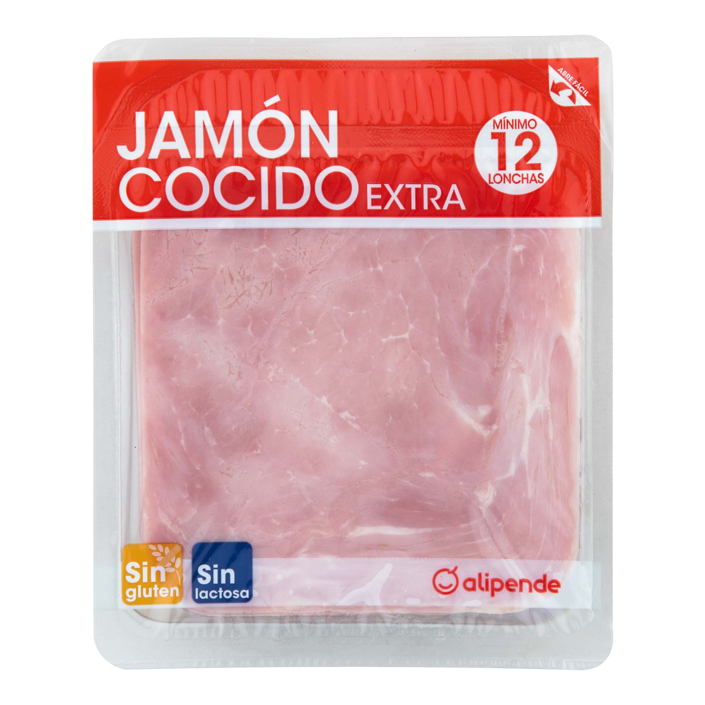 Jamón cocido en lonchas calidad extra Alipende 250g