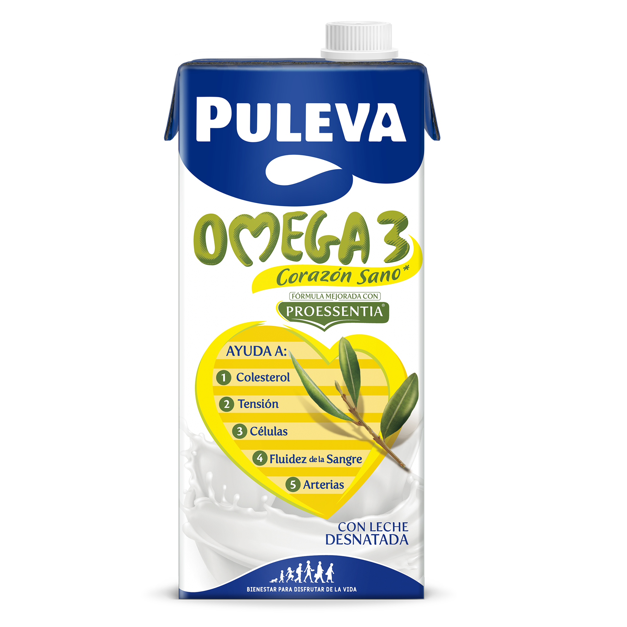 Bebida láctea Puleva omega3 1l