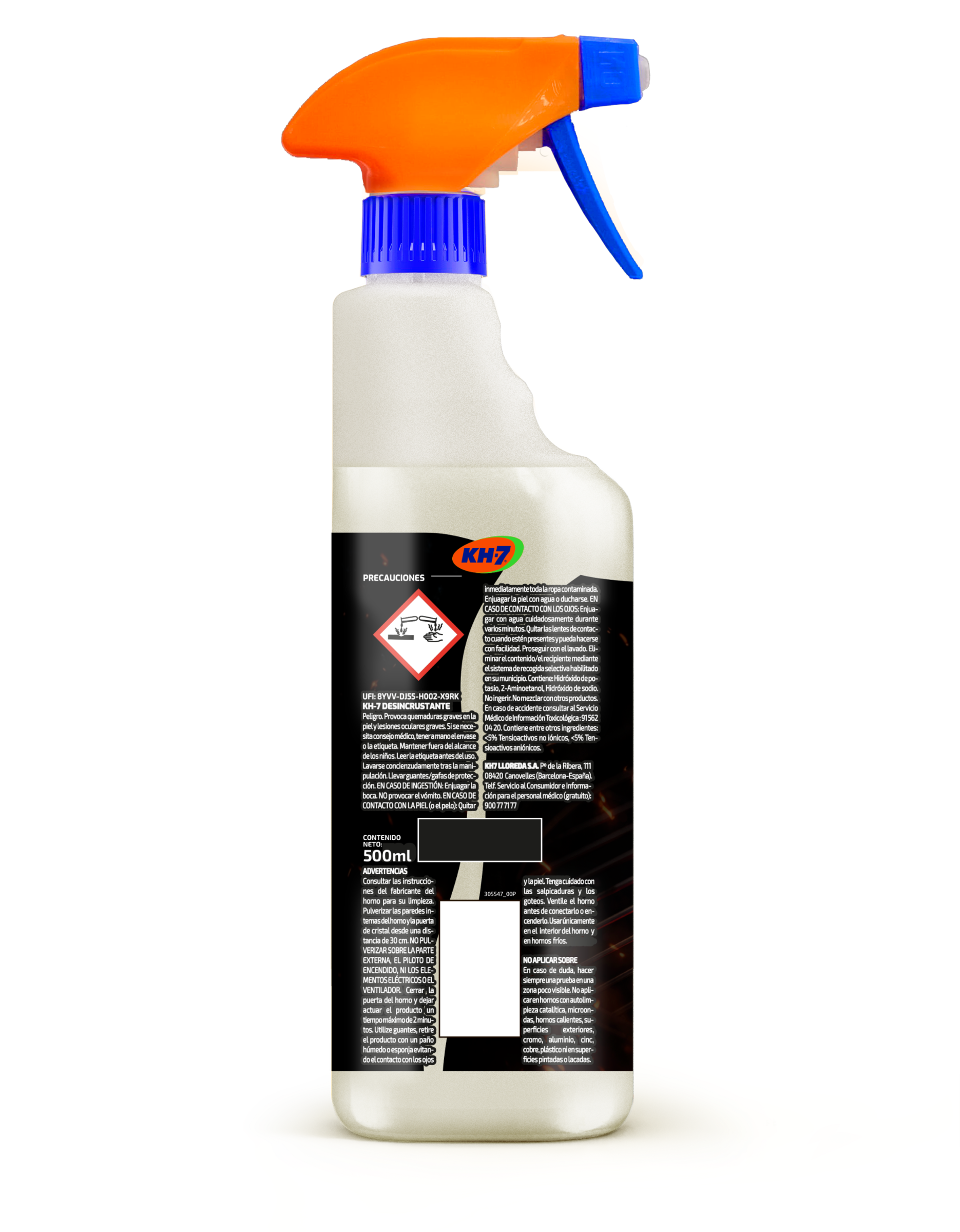 Desincrustante ultra rápido kh-7 500 ml pistola
