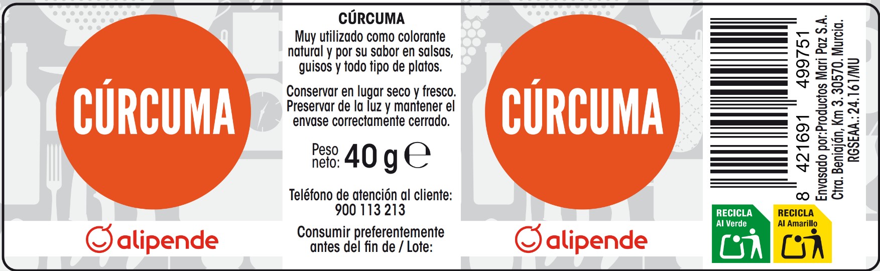 Cúrcuma Alipende 40g
