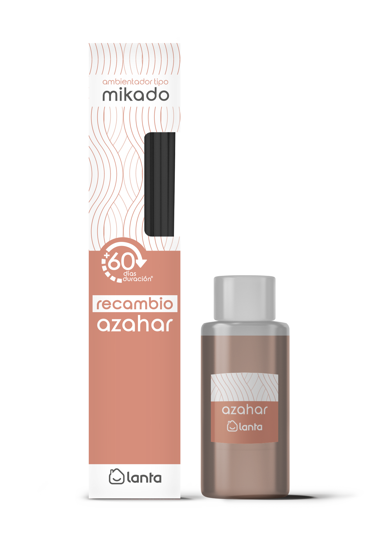 Ambientador tipo mikado recambio Lanta 50ml azahar