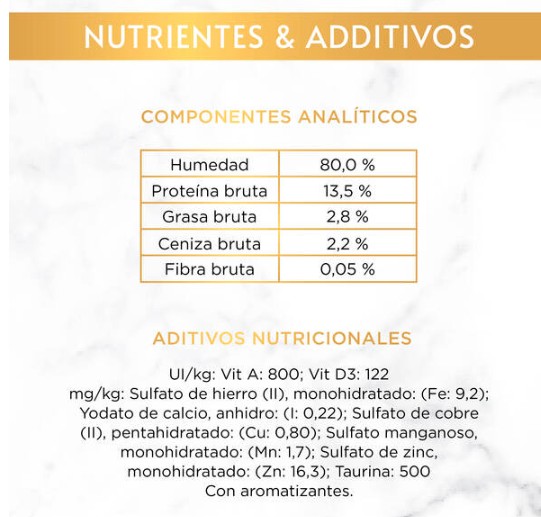 Alimento húmedo para gato gourmet Gold pack 12 deliciosas suculentas