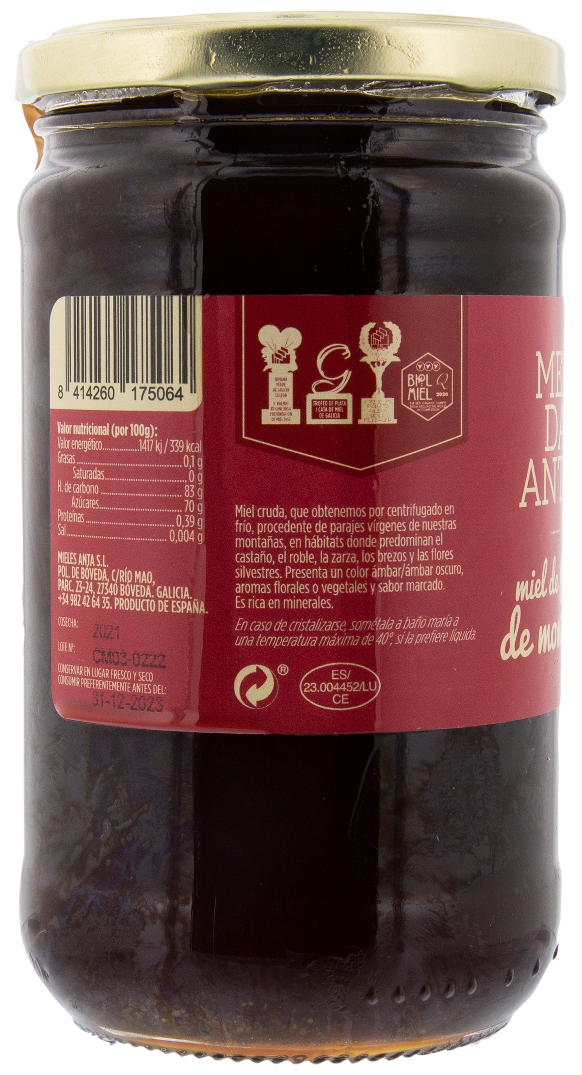 Miel de flores Mel Da Anta 800g