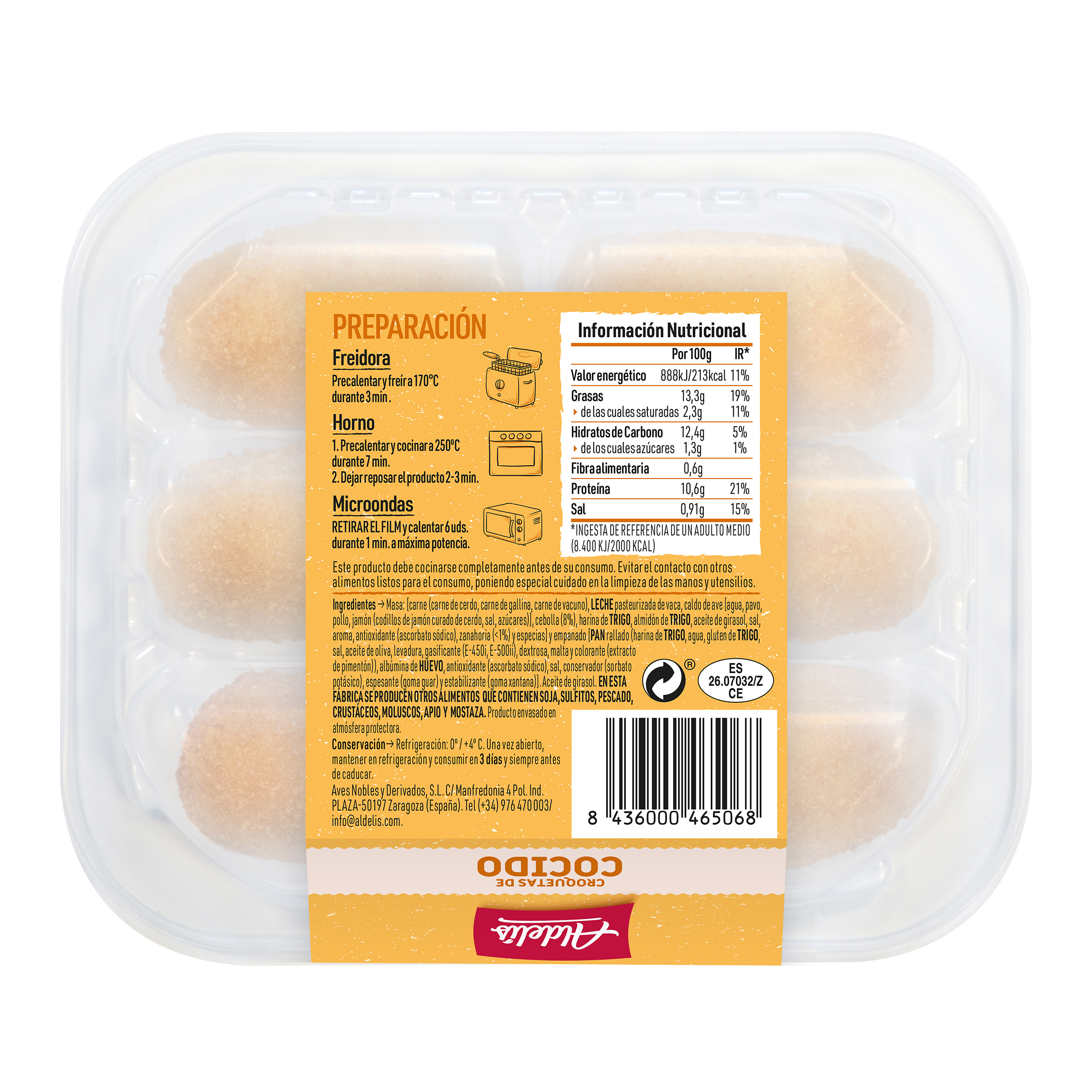 Croquetas de cocido Aldelis 190g
