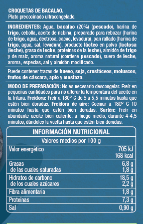 Croquetas Alipende 400g bacalao