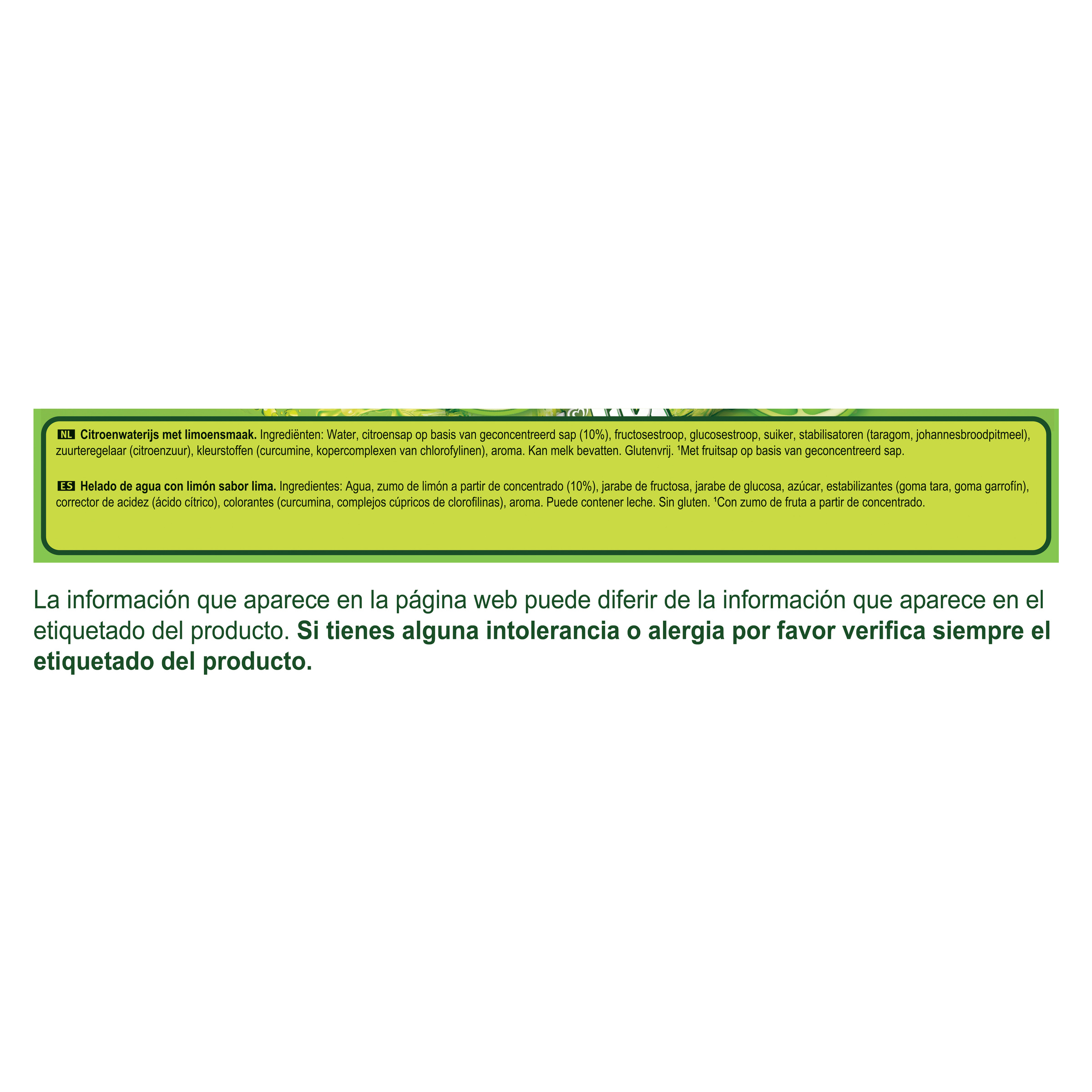 Helado Calippo Frigo lima-limón 5 uds
