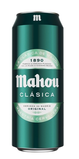 Cerveza rubia Mahou Clásica lata 50cl