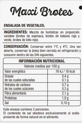 Ensalada maxi brotes Alipende 150g