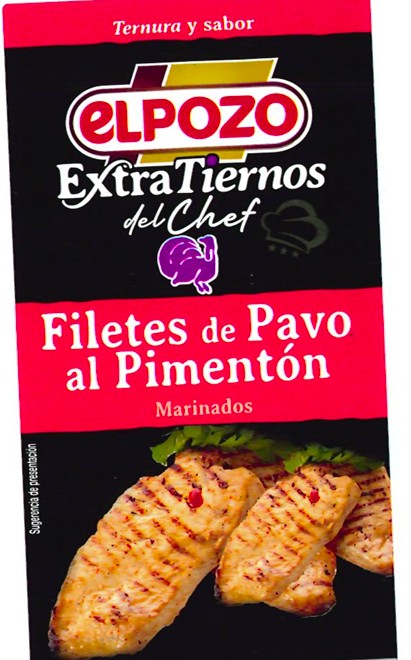 Filete de pavo extratiernos marinado al pimentón El Pozo 600G aprox