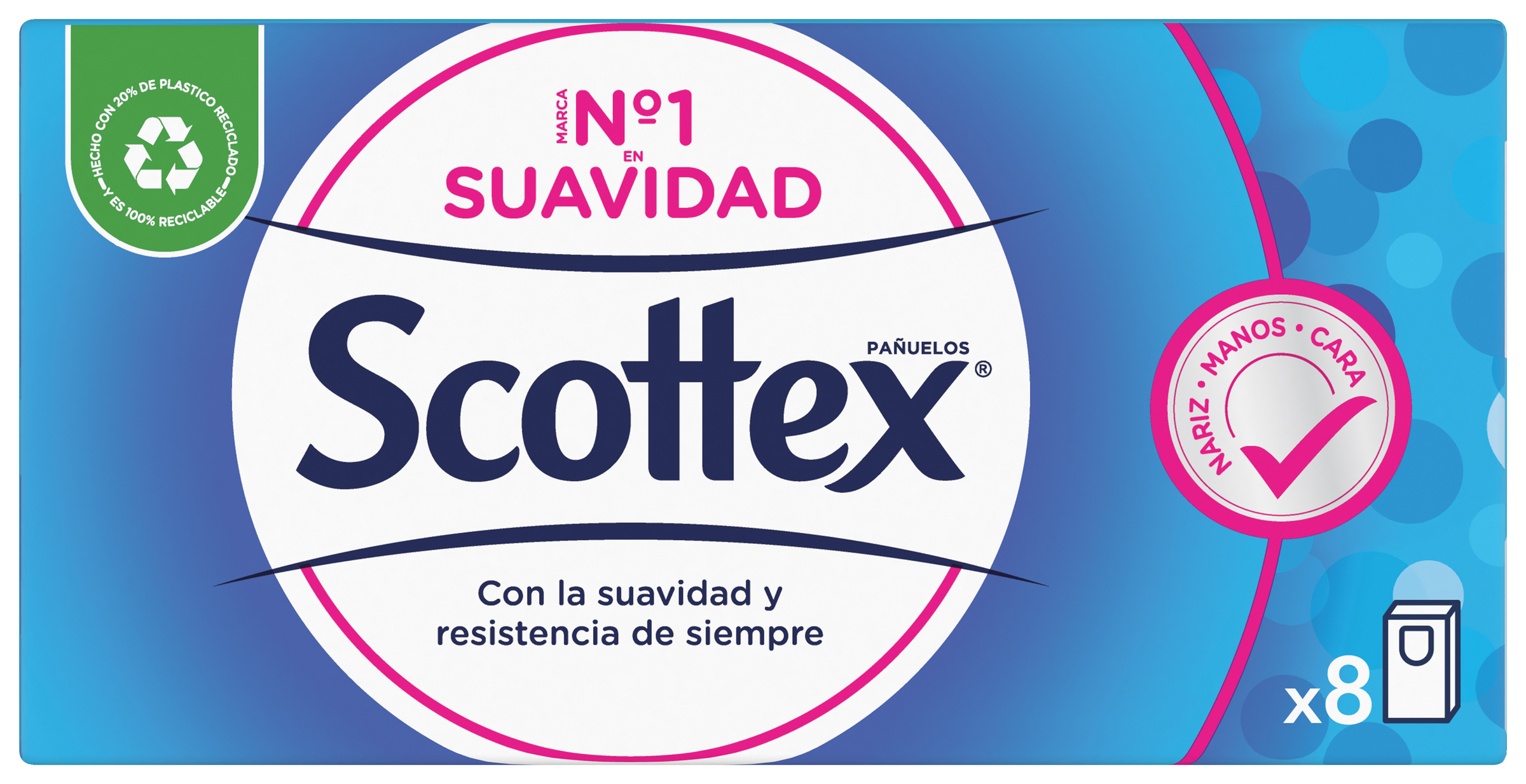 Pañuelos Scottex 8 uds super suaves