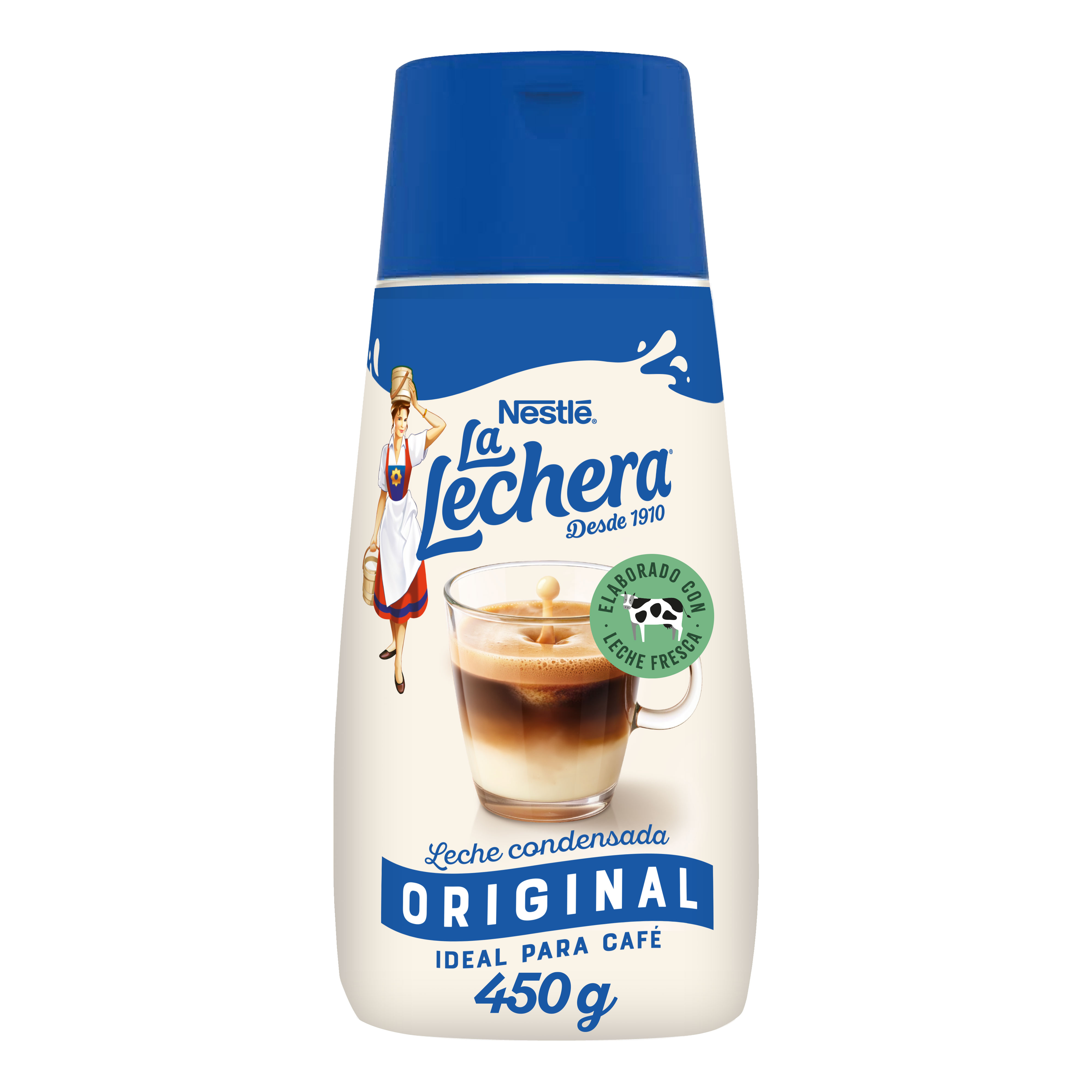 Leche condensada La Lechera botella sirve fácil 450g