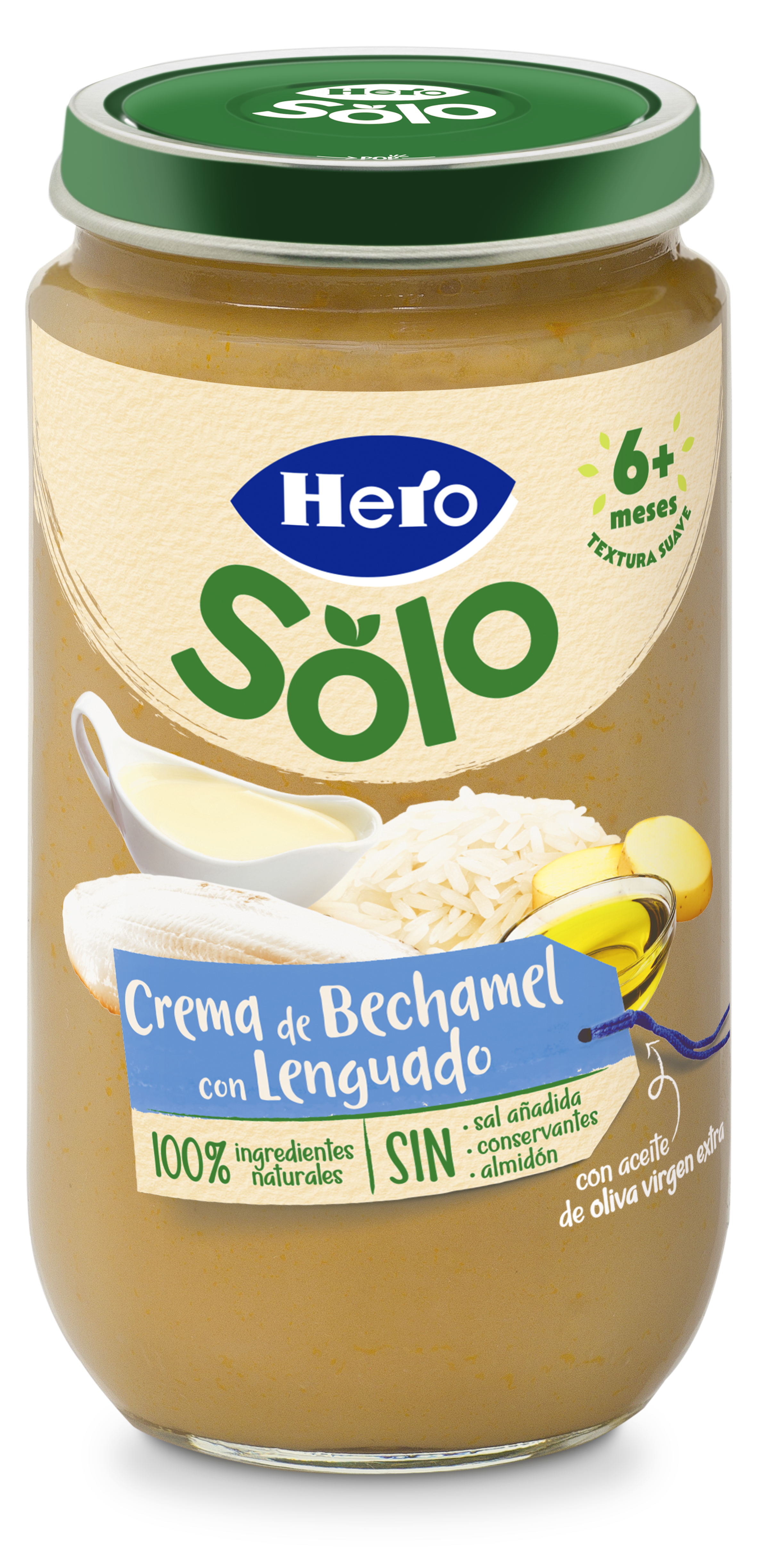 Tarro Hero Solo lenguado bechamel desde 8 meses 235g