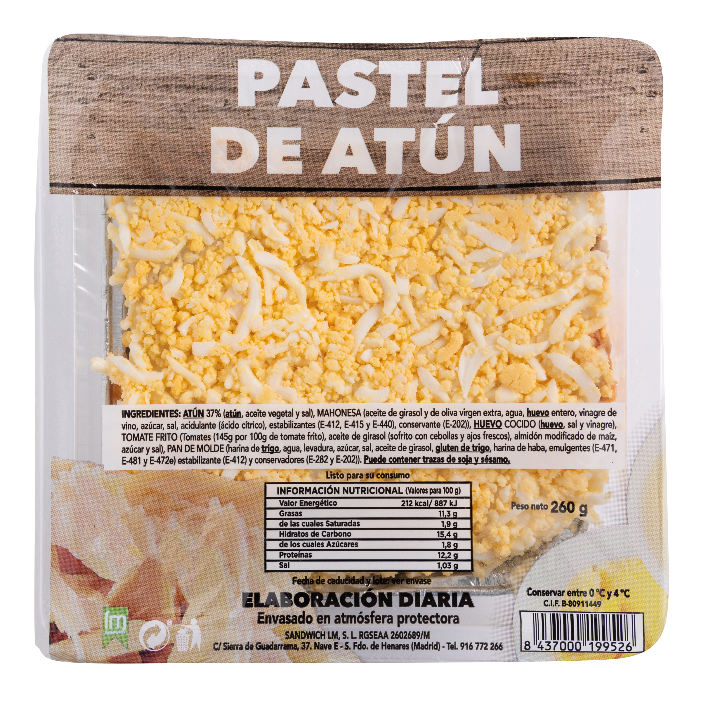 Pastel de atún LM 260g