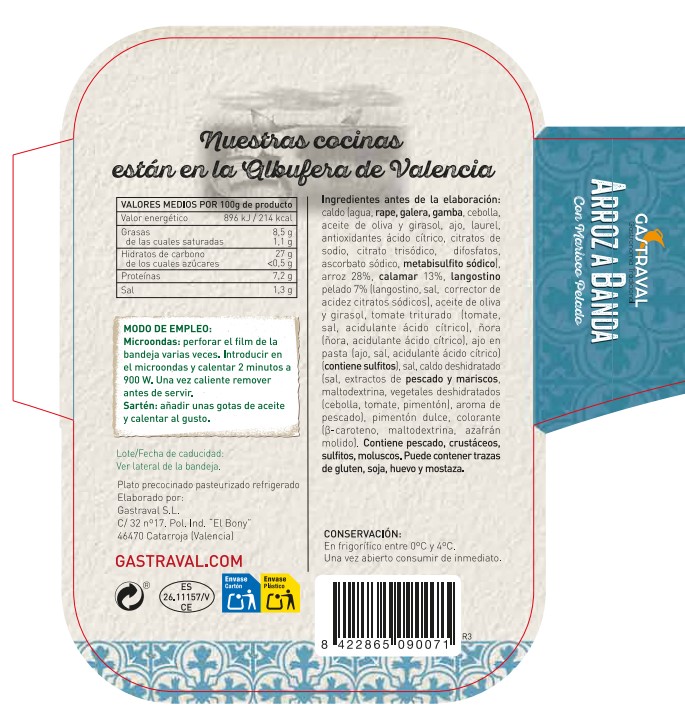 Arroz a banda Grastraval 320g