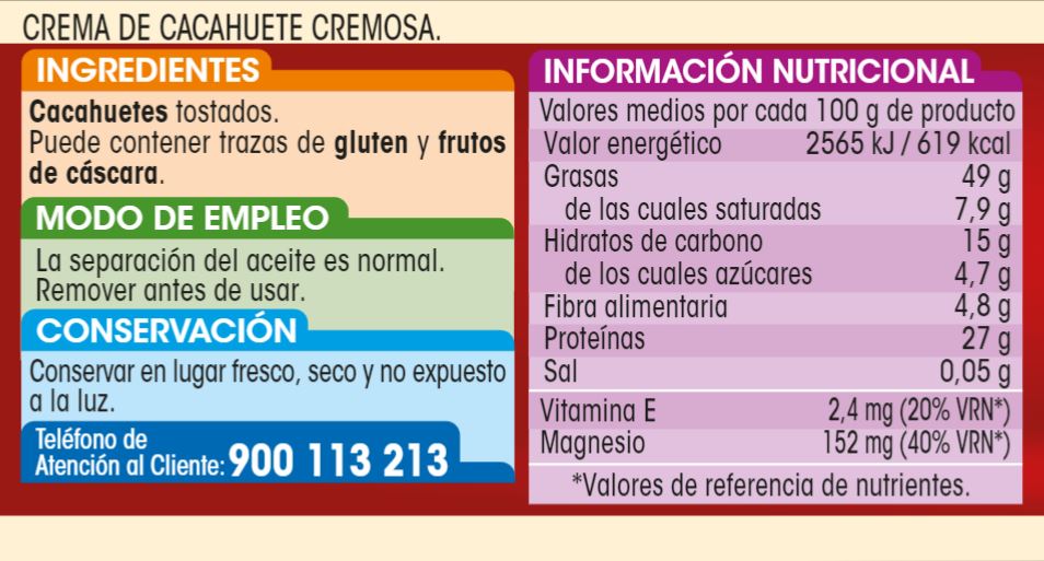 Crema de cacahuete 100% Alipende 500g