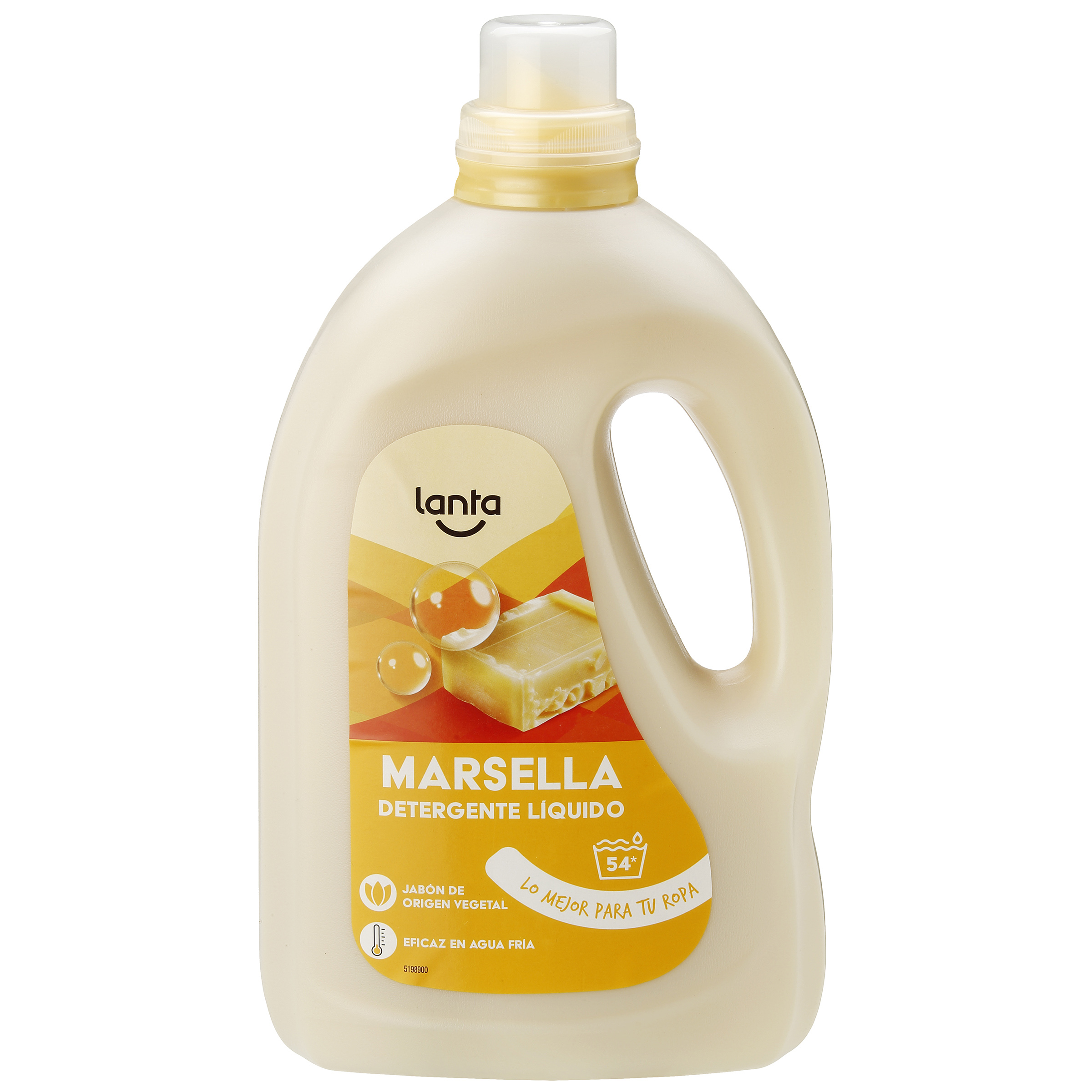 Detergente líquido Lanta 54 lavados Marsella