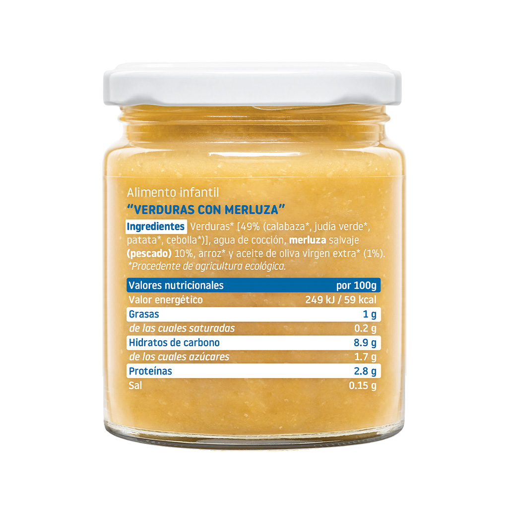 Tarro Smileat merluza con verduras 230g