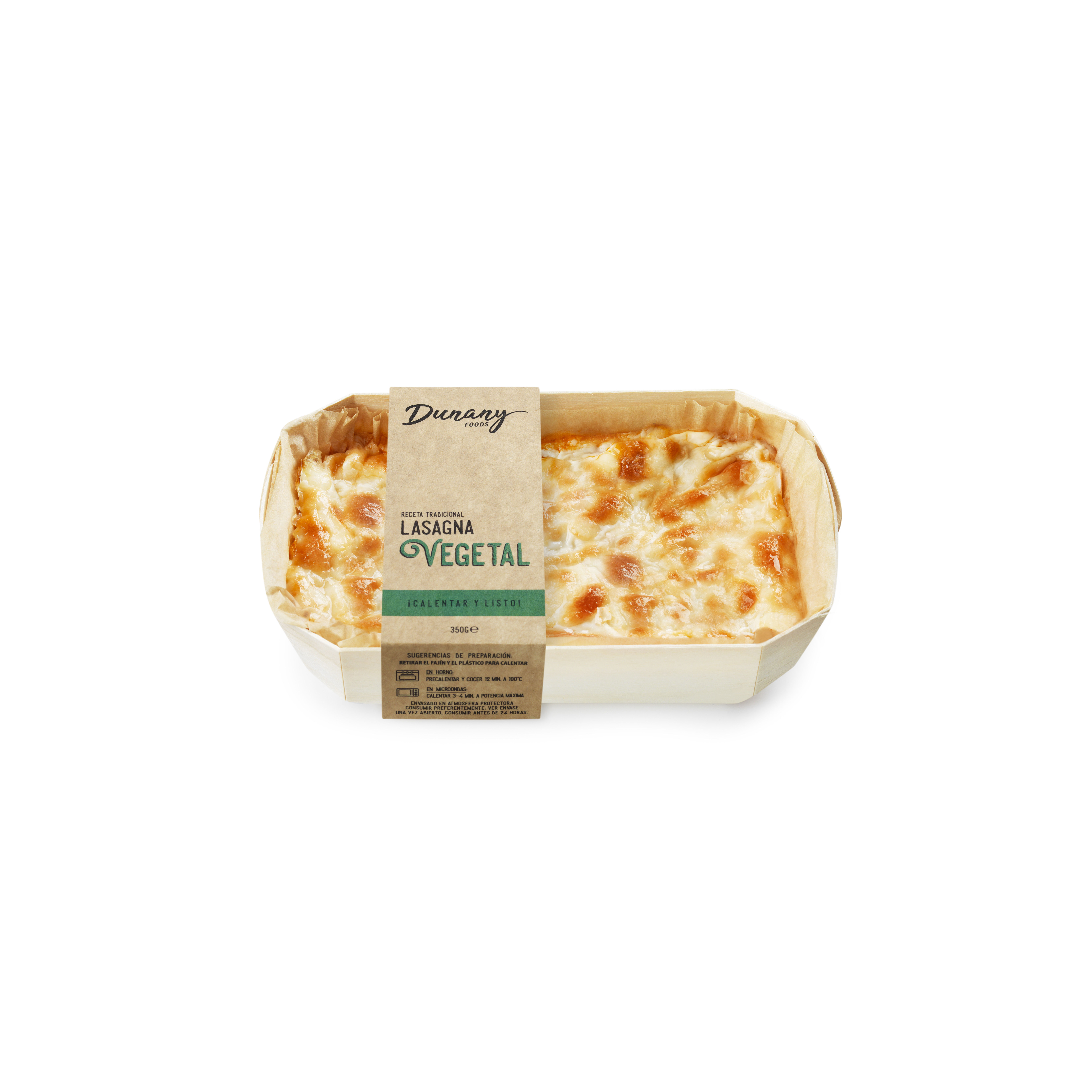 Lasaña Dunany 350g vegetal