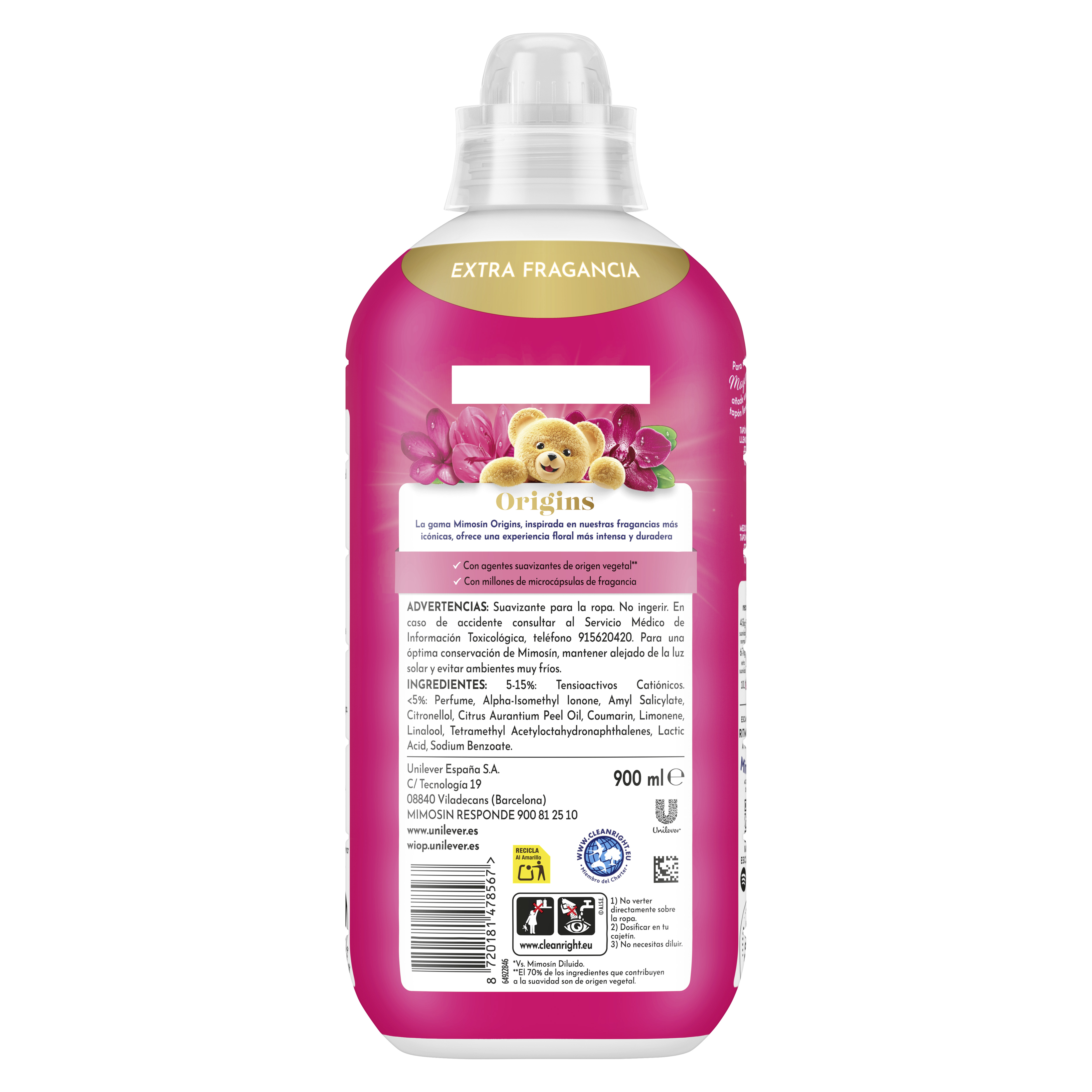 Suavizante concentrado Mimosín Rosas 50 lavados