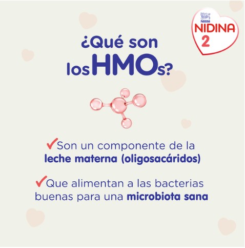 Leche continuación en polvo Nidina 2 Nestlé desde 6meses 800g