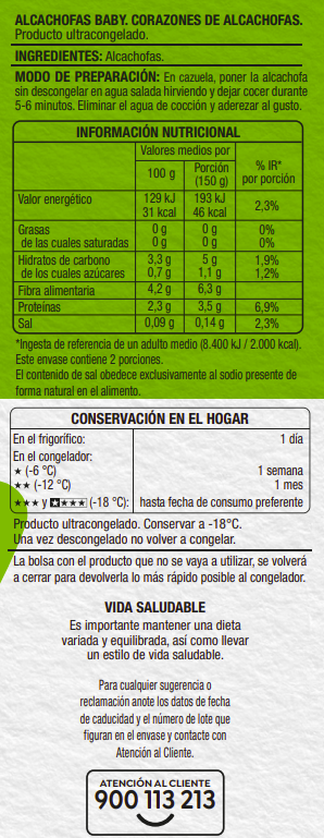 Alcachofas Baby Alipende 300g