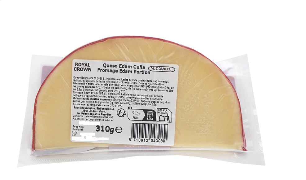 Queso edam cuña tierno Royal Crown 310g