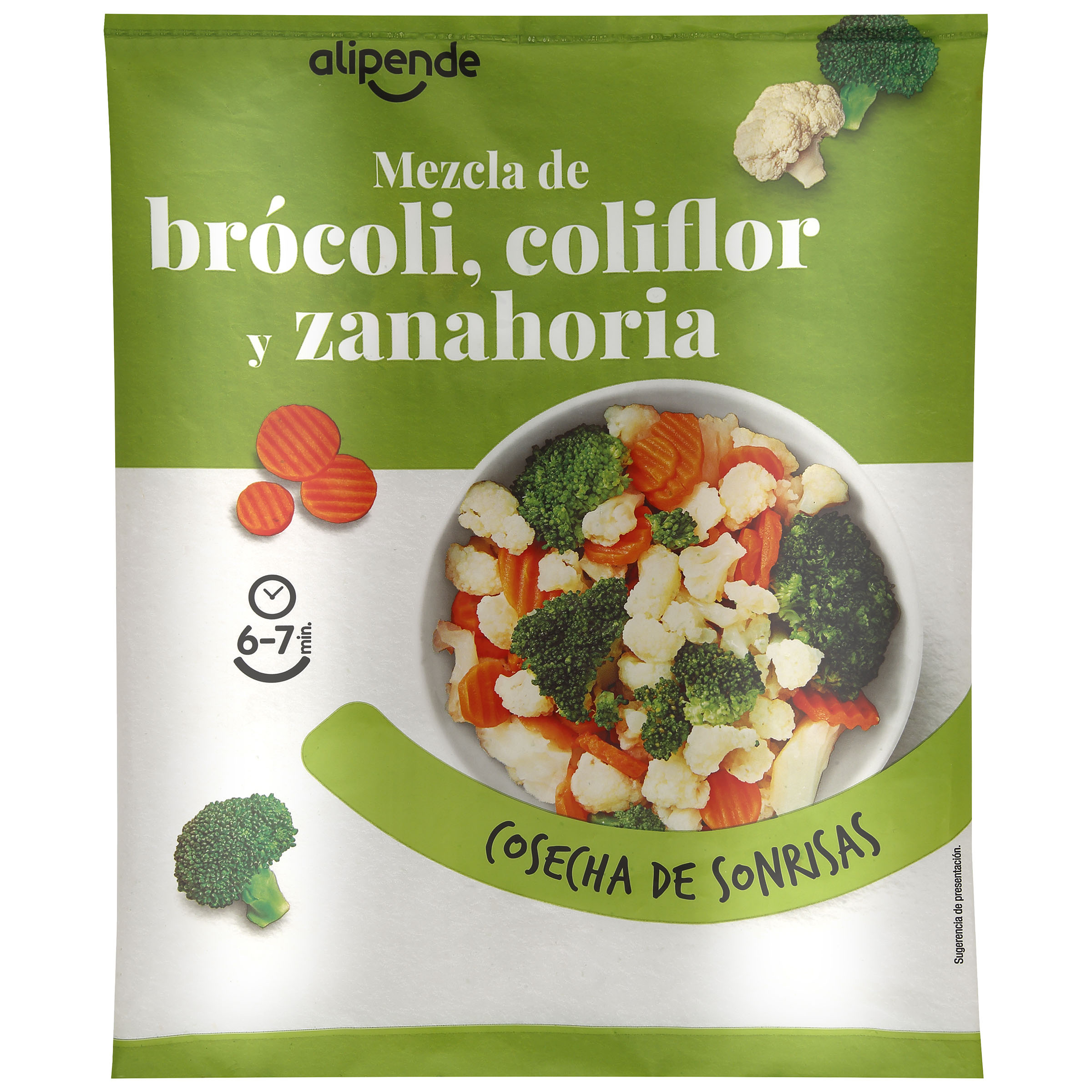 Mezcla verduras Alipende brócoli coliflor zanahoria 1kg