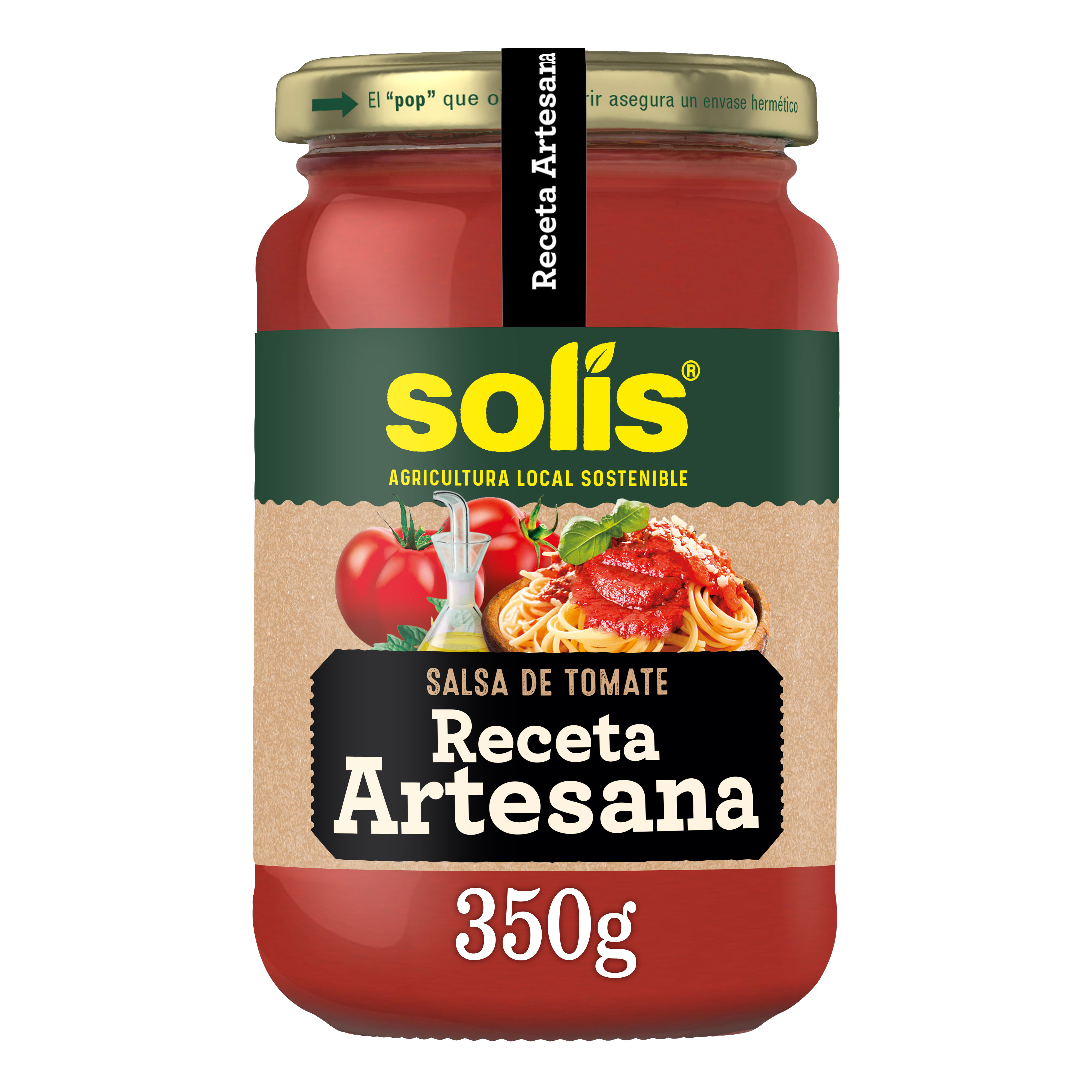 Salsa de tomate frito receta artesana Solís 350g