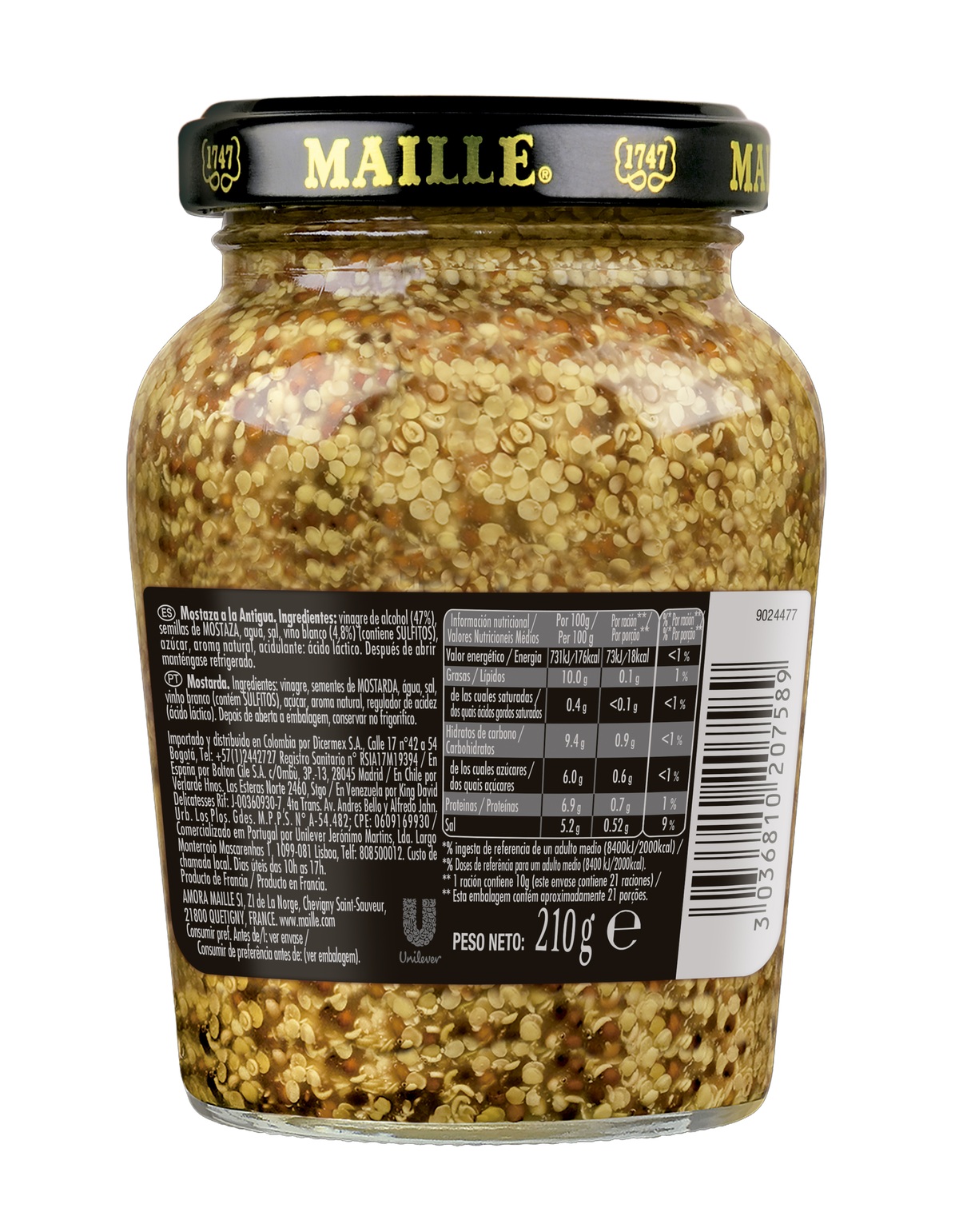 Mostaza antigua Maille 210g