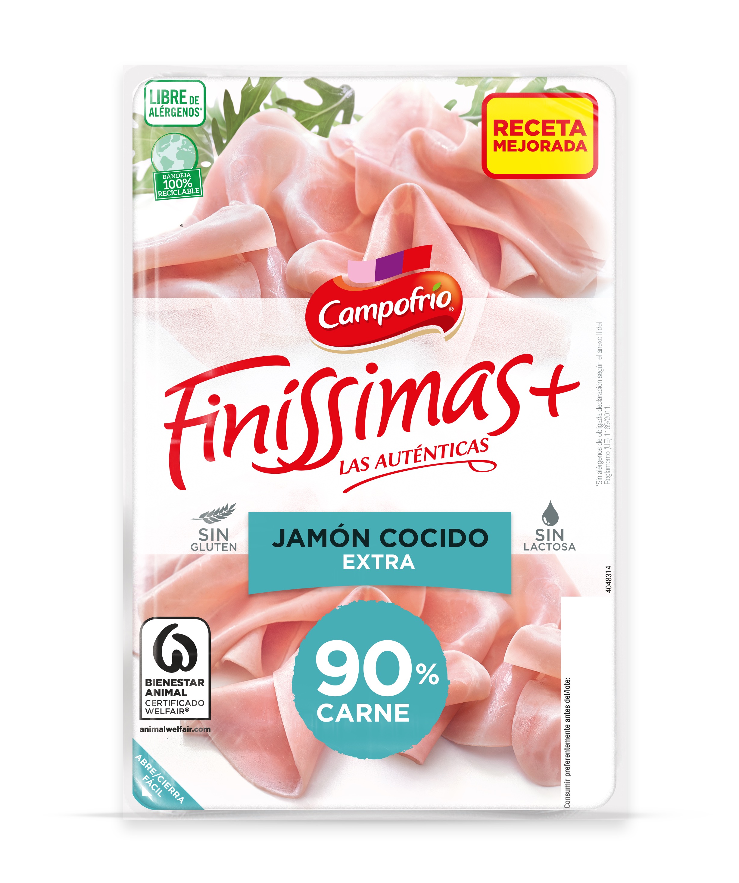 Jamón cocido en lonchas finas finissimas Campofrío 115g