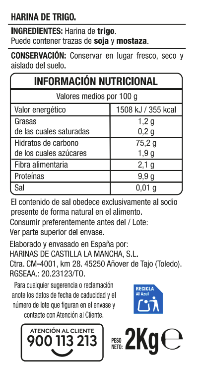 Harina de trigo Alipende 2kg