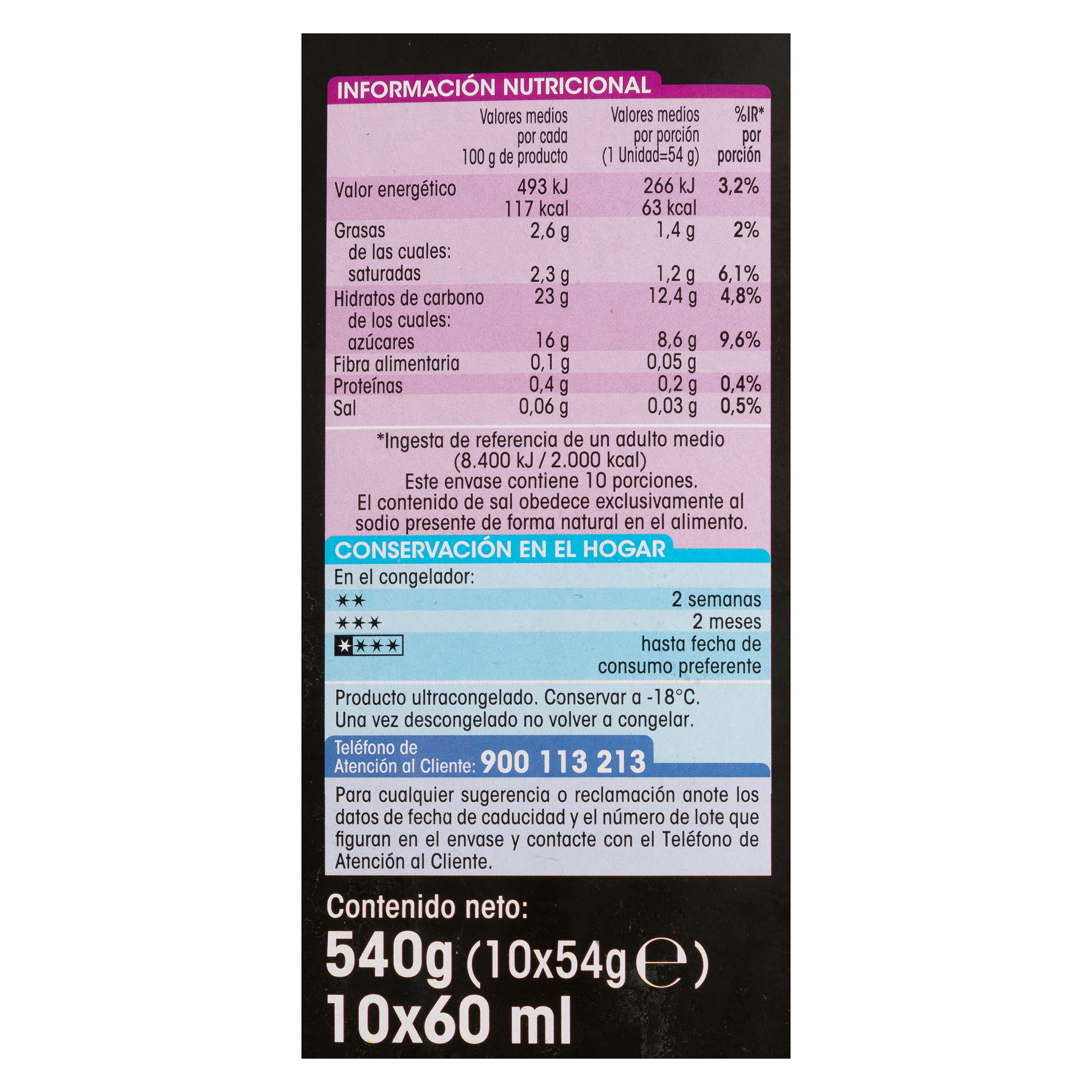 Helado Vampys Alipende 600 ml 10 uds