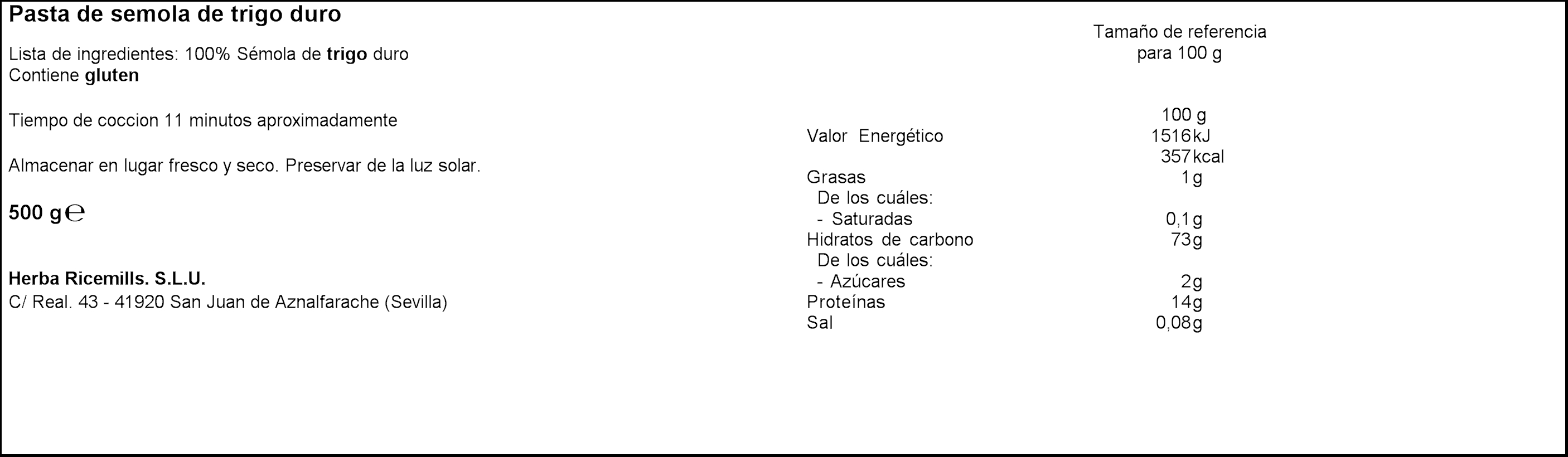 Macarrones Garofalo 500g