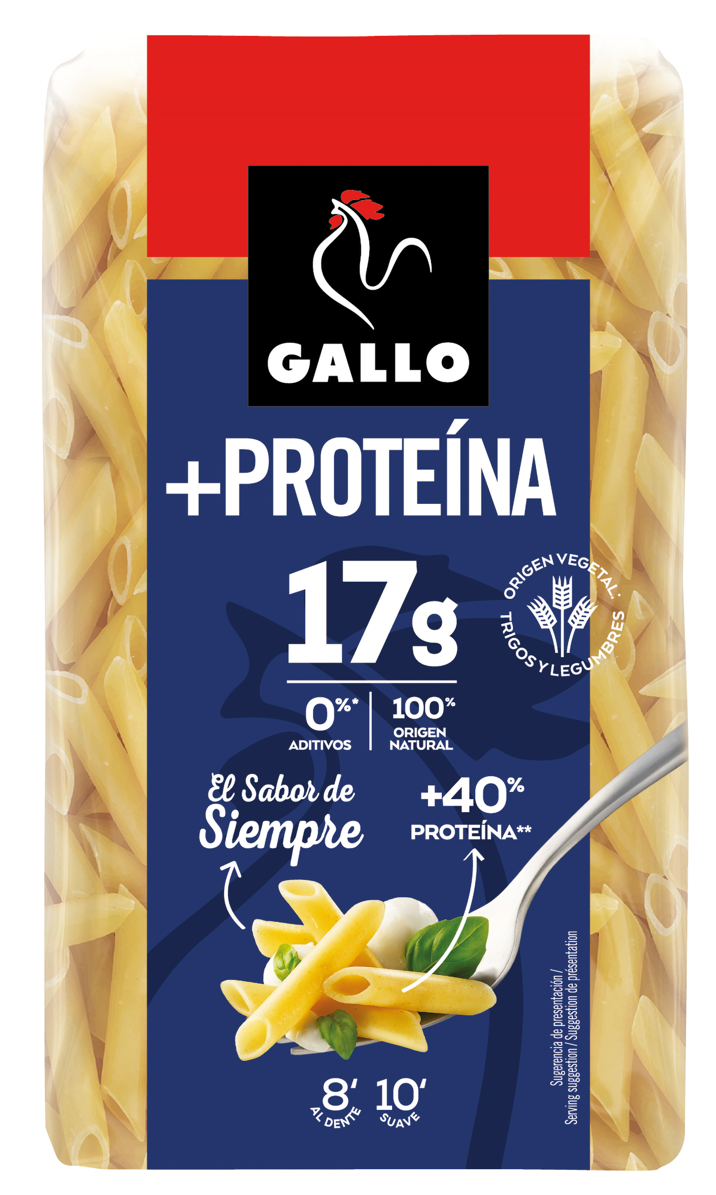 Pluma con proteína Gallo 400g