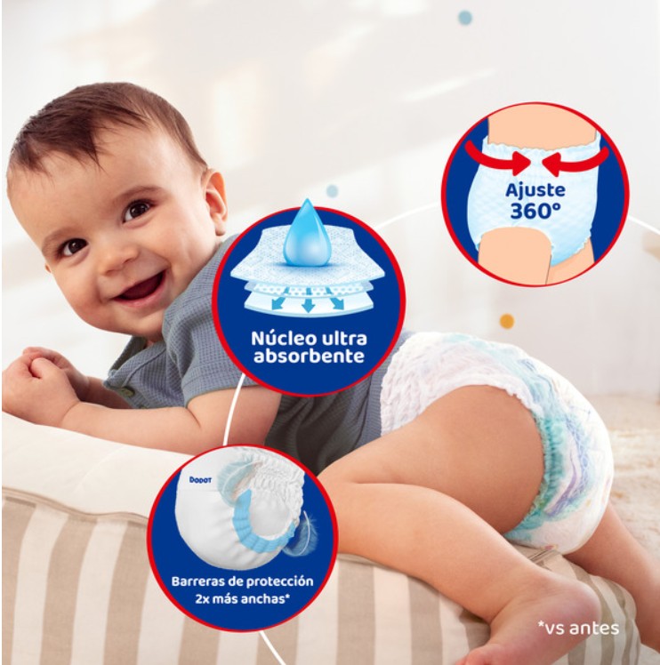 Pañal Dodot pants 23+10ud talla 7