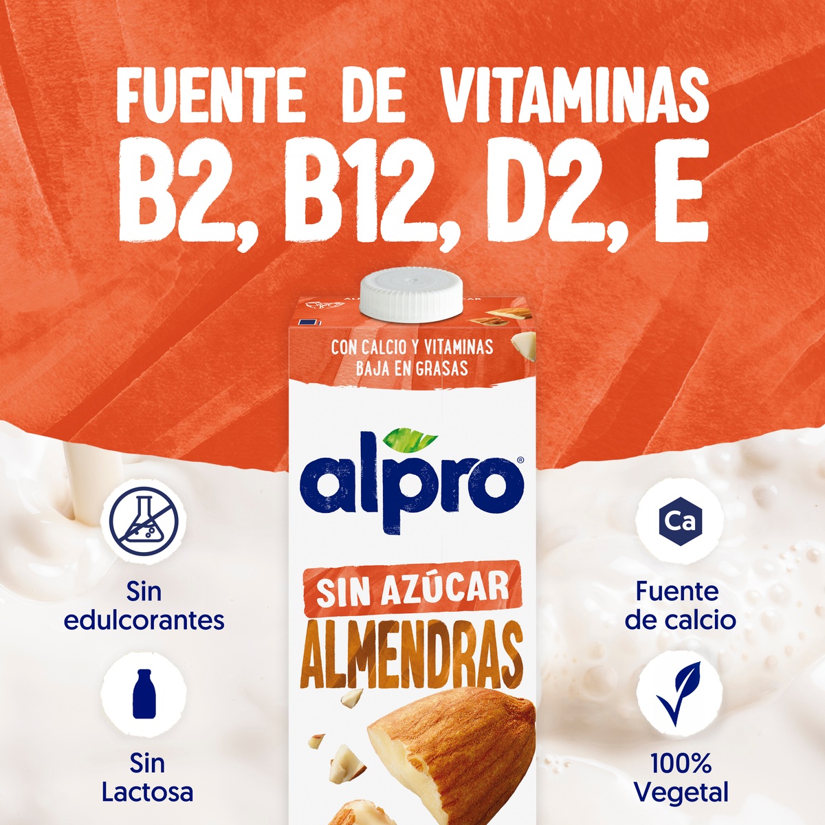 Bebida de almendras sin azúcar Alpro 1l