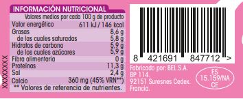 Queso fundido light en porciones Alipende 16 uds