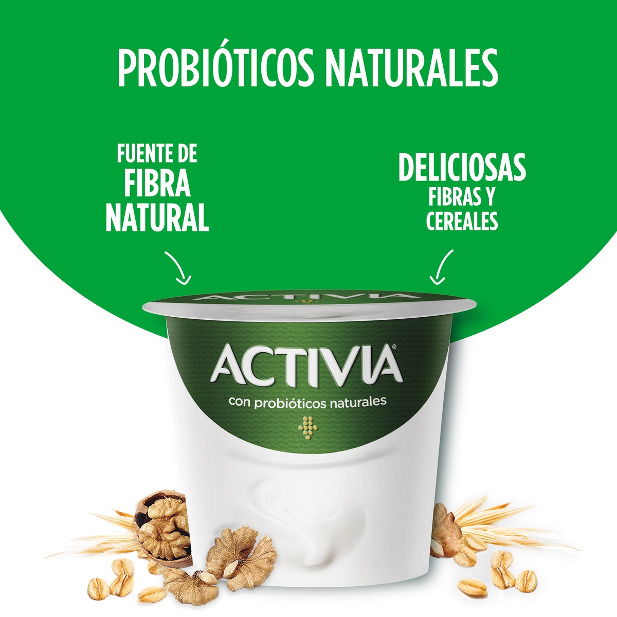 Bífidus Activia fibra pack 4 avena y nueces