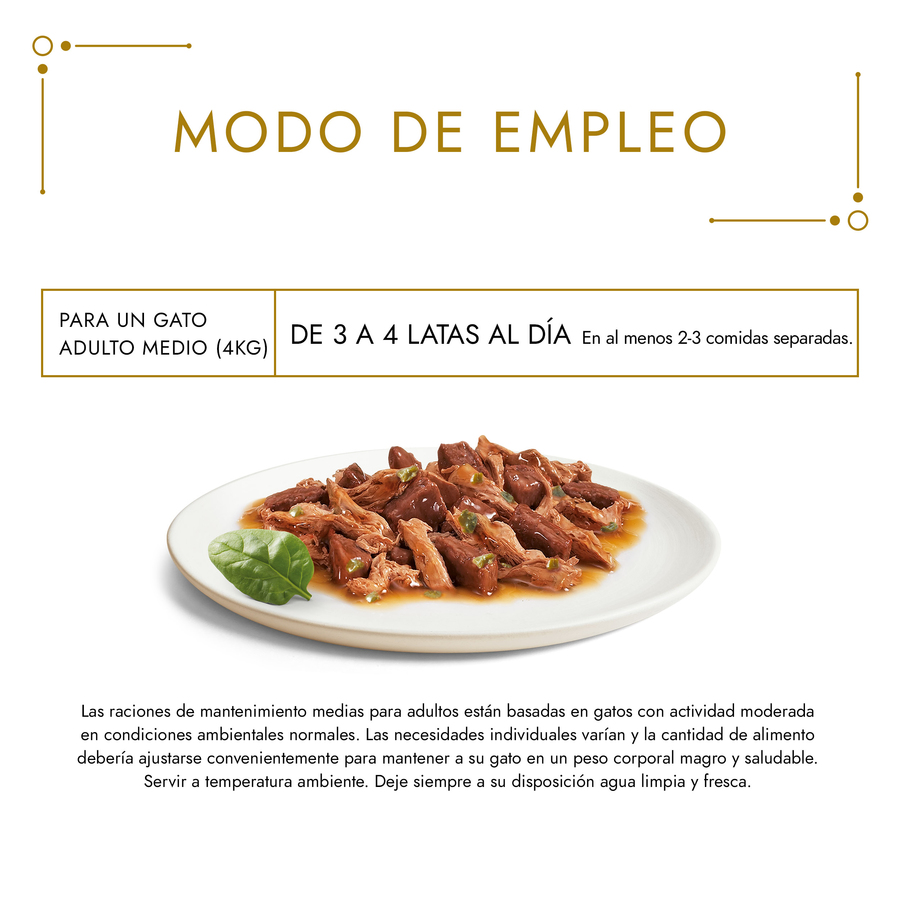Comida húmeda pescado para gatos Gold Gourmet 85g